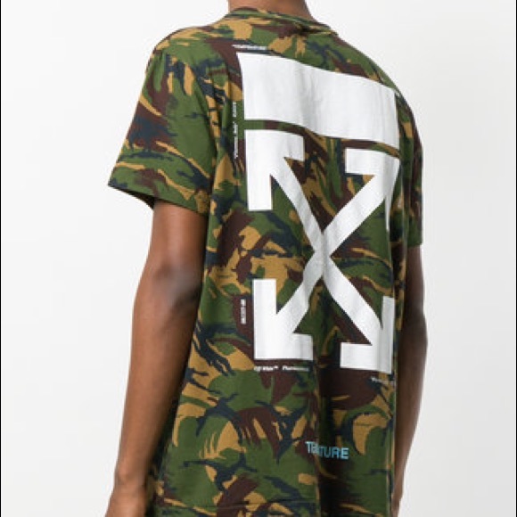Off White Shirts Off White Temperature Camouflage T Shirt Poshmark